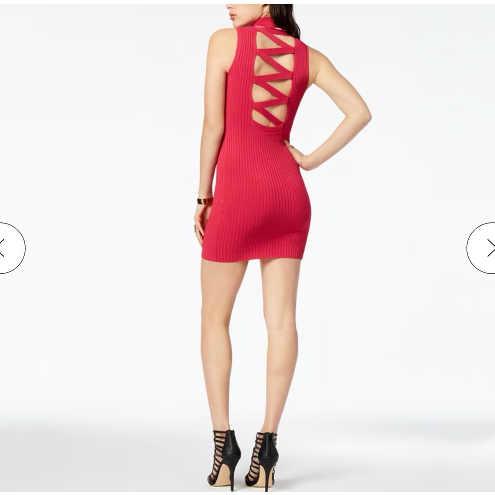GUESS Ribbed Mini Dress - Picture 3 of 11